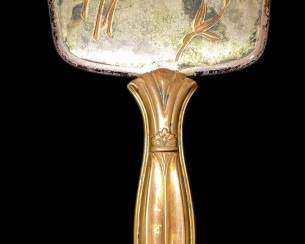 Vintage Handheld Mid Century Mirror