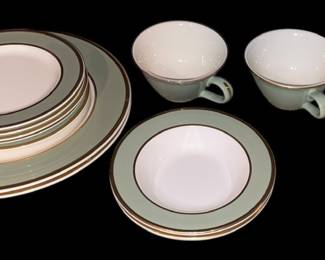 Classic Heritage Green Gold Dishes