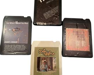 Assorted 8 Track Tapes Head Cleaner