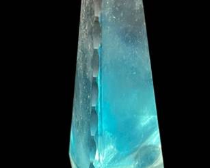 Vintage Glass Blue Perfume Bottle