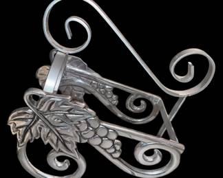 Decorative Metal Wine Bottle Holder