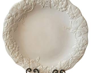 Napa Decorative White Platter with Stand