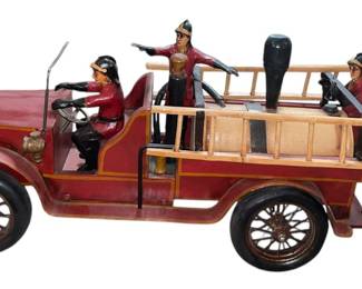 Antique Toy Pumper Fire Truck