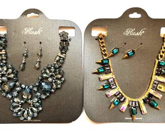 2 New With Tags Necklaces With Matching Earrings By Flush
Lot #: 108