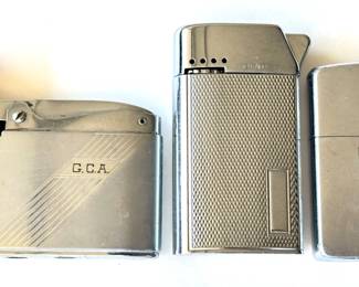 Vintage Lanvin Perfume Case & Vintage Lighters: 1955 Zippo With Viceroy Branding, Ronson Adonis & Bentley
Lot #: 145