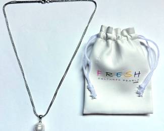 Honora Fresh Water Pearl On Sterling Silver Chain From Italy In Original Pouch
Lot #: 94