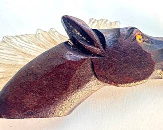 Large Vintage Wood Horse Pin With Lucite Mane
Lot #: 47