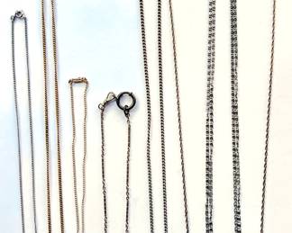 7 Chain Necklaces, Longest Is 14K Gold
Lot #: 37