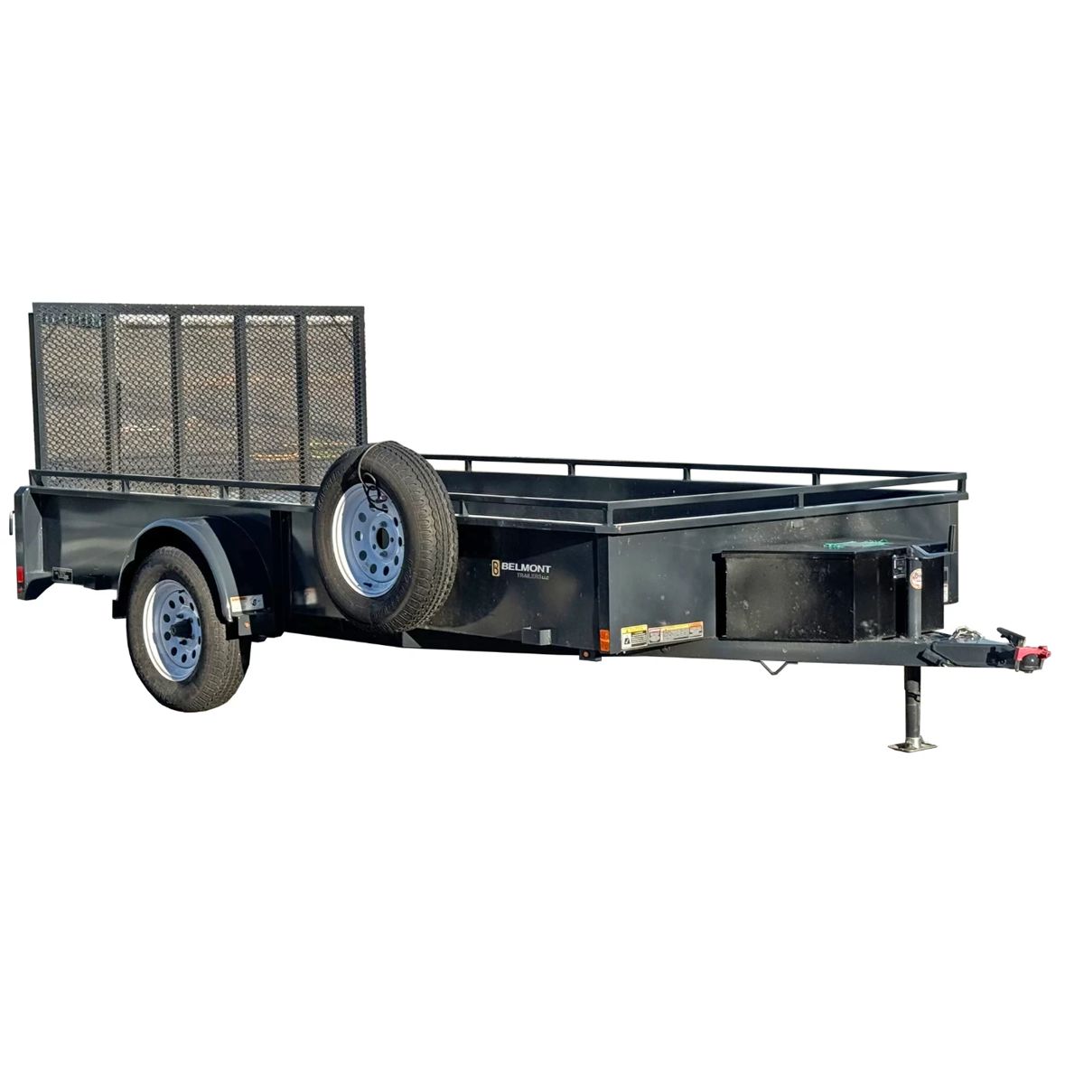 BELMONT 6 x 12 UTILITY / LANDSCAPING TRAILER | 6x12 UT612SS single axle utility trailer with metal gate/ ramp, near new condition with spare wheel and tire, front lock box! New MSRP $3,800