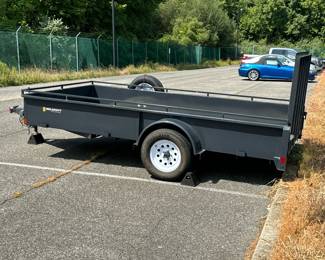 BELMONT 6 x 12 UTILITY / LANDSCAPING TRAILER | 6x12 UT612SS single axle utility trailer with metal gate/ ramp, near new condition with spare wheel and tire, front lock box! New MSRP $3,800