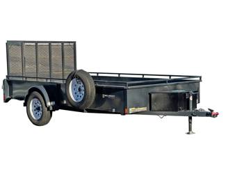 BELMONT 6 x 12 UTILITY / LANDSCAPING TRAILER | 6x12 UT612SS single axle utility trailer with metal gate/ ramp, near new condition with spare wheel and tire, front lock box! New MSRP $3,800