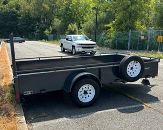 BELMONT 6 x 12 UTILITY / LANDSCAPING TRAILER | 6x12 UT612SS single axle utility trailer with metal gate/ ramp, near new condition with spare wheel and tire, front lock box! New MSRP $3,800