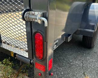 BELMONT 6 x 12 UTILITY / LANDSCAPING TRAILER | 6x12 UT612SS single axle utility trailer with metal gate/ ramp, near new condition with spare wheel and tire, front lock box! New MSRP $3,800