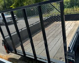 BELMONT 6 x 12 UTILITY / LANDSCAPING TRAILER | 6x12 UT612SS single axle utility trailer with metal gate/ ramp, near new condition with spare wheel and tire, front lock box! New MSRP $3,800