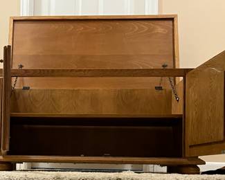 Storage Trunk (top opens w/shelf & doors),