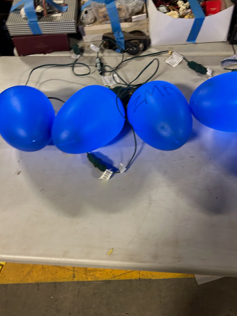 Blue blow mold lights