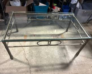 Glass and Brass Table