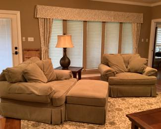 oversized chairs and ottoman are still available