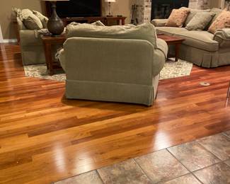 Oversized chairs and ottoman are still available