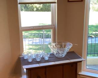 table is still available, punch bowl has sold