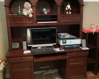Solid computer desk hutch, is still available