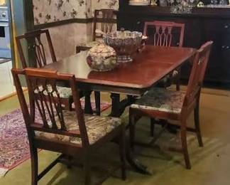 Mahongany Table and 6 Chairs