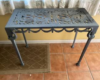 CAST ALUMINUM TABLE, LOOKS LIKE THE SAME FROM LAST WEEK.  HERE IS YOUR CHANCE AGAIN.  