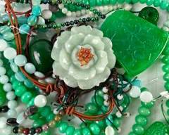 1 Lb Jewelry Making Loose Gemstone Beads: Jade, Amazonite,
