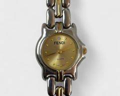 Fendi Style Quartz Stainless Steel Wristwatch
