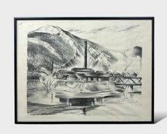 Factory Ashcan School WPA Style Post-War Framed Print
