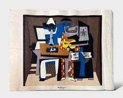 Fantastic Vintage Picasso Silkscreen Three Musicians Not Framed
