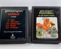 Lot of 2 Atari Game Programs, including: Atari 2600 Combat CX2601 Vintage Atari Game CX 2601, & Atari 2600 Football Game Cartridge CX-2625
