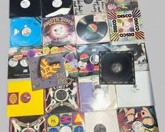 Lot of 22 Vintage Disco/House and Electronic Vinyl Records including Talk Talk, Peech Boys, Shalamar, Kathy Brown Joy and more!!

