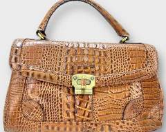 Vintage Etienne Aigner Genuine Leather Snakeskin Print Purse
