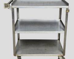 Vintage Industrial modern Metal Rolling Cart MCM Mid Century Modern
