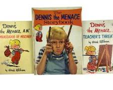 1958-1960 Hank Ketchams Dennis The Menace Story Books Including Ambassador Of Mischief, Teachers Threat and Storybook
