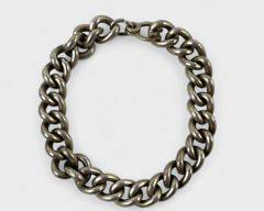 33 Grams Fine Sterling Silver Curb 6.5 Inch Statement Bracelet
