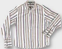 Vintage Theory Colorful Striped Long Sleeve Button Down Shirt Size XL Mens
