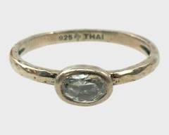 Fine Silpada Sterling Silver Stacking Gemstone Statement Ring Size 8
