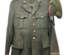 1938 World War 1 Era United States Army Artillery Officers The Craddock Uniforms Jacket With Imported English Bancroft Uniform Cap
