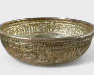 880 Grams Fine Low Grade Repousse Large Bowl
