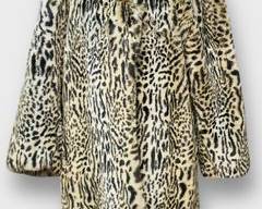 ASTRAKA Of LONDON Luxurious Leopard Print Faux Fur Coat, Elegant And Timeless Fashion Statement.Size 8
