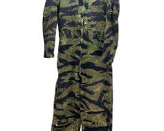 Vintage Vietnam Era Tiger Stripe Pilots Flight Suit In Army Green
