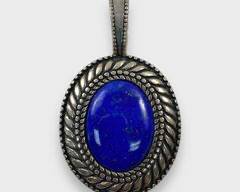 Fine Carolyn Pollack Sterling Silver Lapis Lazuli Statement Pendant
