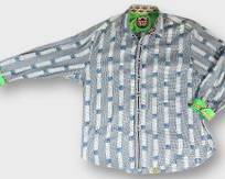Vintage Robert Graham Geometric Patterned Long Sleeve Button Down Shirt Size 3XL Mens
