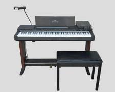 Vintage YAMAHA Keyboard "Clavinova" Model CVP-5 Serial No. 14795 with Bench and YAMAHA FM Sound Generator FB-01 Model FB- O1U Serial No. 14366
