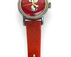 Vintage Peanut Snoopy 1958 Mechanical Wind Up Wrist Watch
