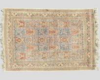 Large Vintage Persian Wool Hand Knotted Rug
