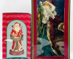 NIB Collectible Old World Santa And Musical Santa Claus

