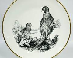 Fine Bone China Boehm Game Bird Series, Ring Necked Pheasant Plate

